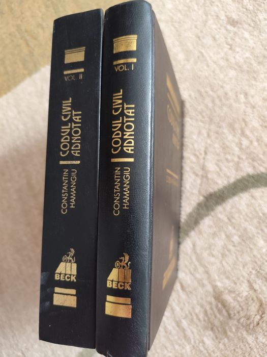 Codul civil adnotat, I si II. Constantin Hamangiu Ed. CH Beck 1999 juridica drept