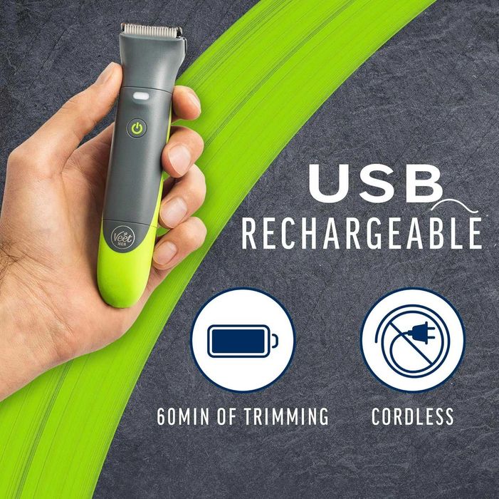 Интимен тример за мъже Veet Total Pro Precision за мокро/сухо с кабел