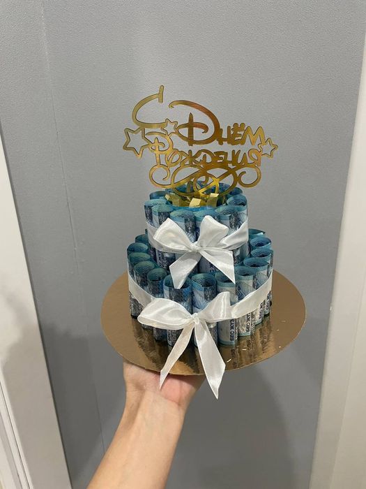 Денежный букет, Денежный торт