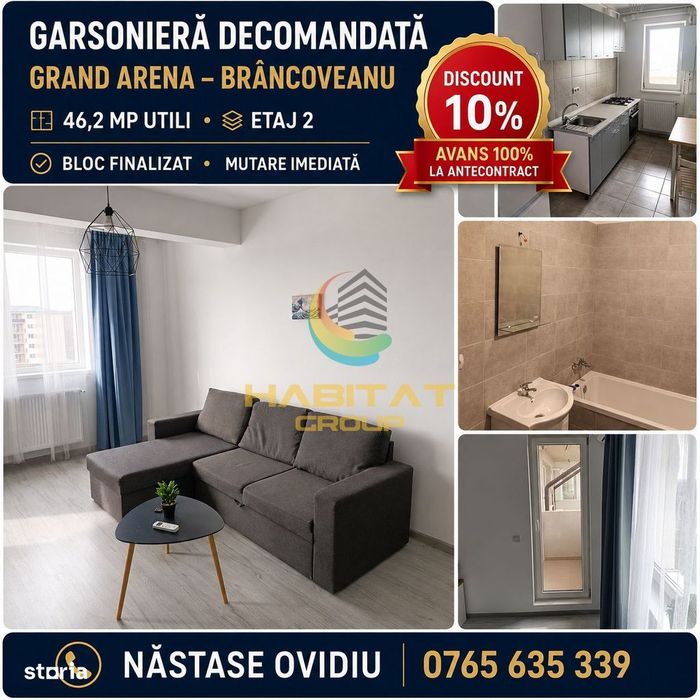 Garsonieră  Finalizată Discount 10% la plata integrală!