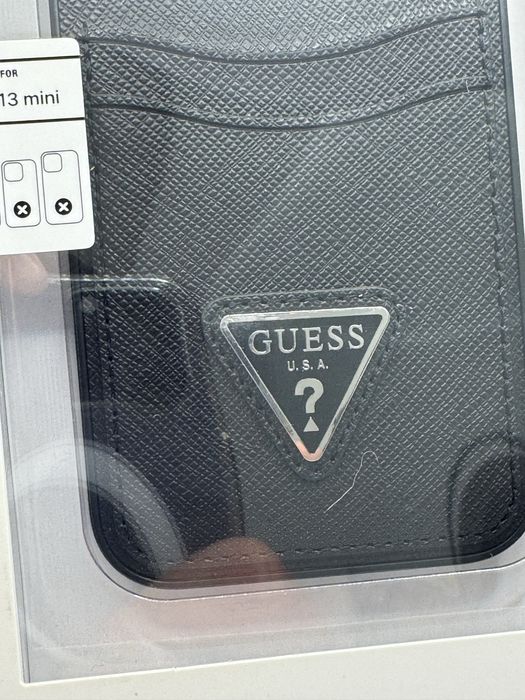 Husa Guess iPhone 13 mini Black piele originala