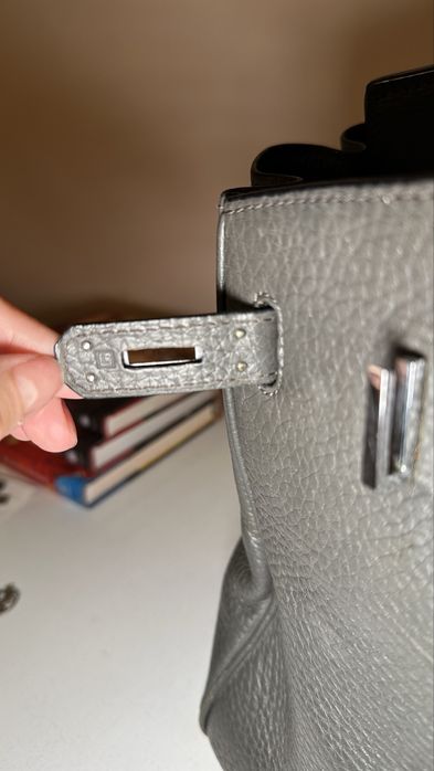 Geantă originala Hermès Birkin 35 – Elephant Grey