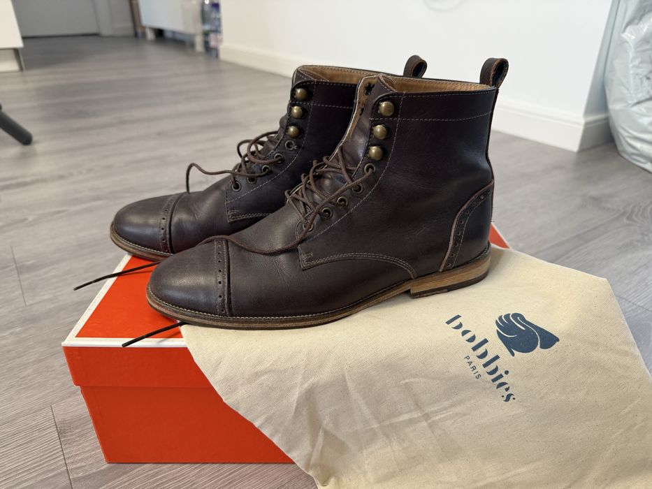 Ghete barbati piele Bobbies Paris