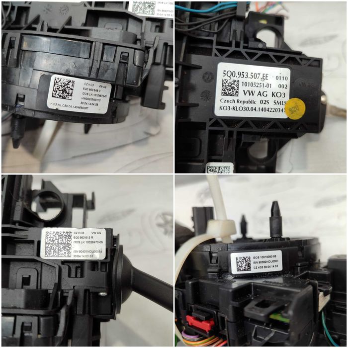 Ansamblu manete comenzi volan + spiră Skoda Octavia Mk3 (5E) 5Q0953549C 2014 / [2013-2019] / (5B3)