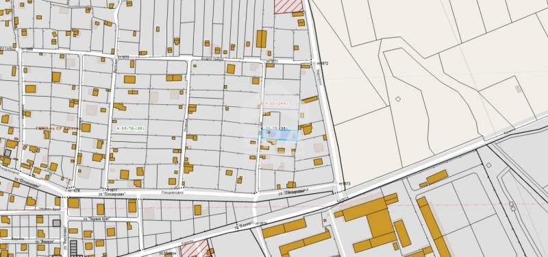 Равен парцел с ток и вода