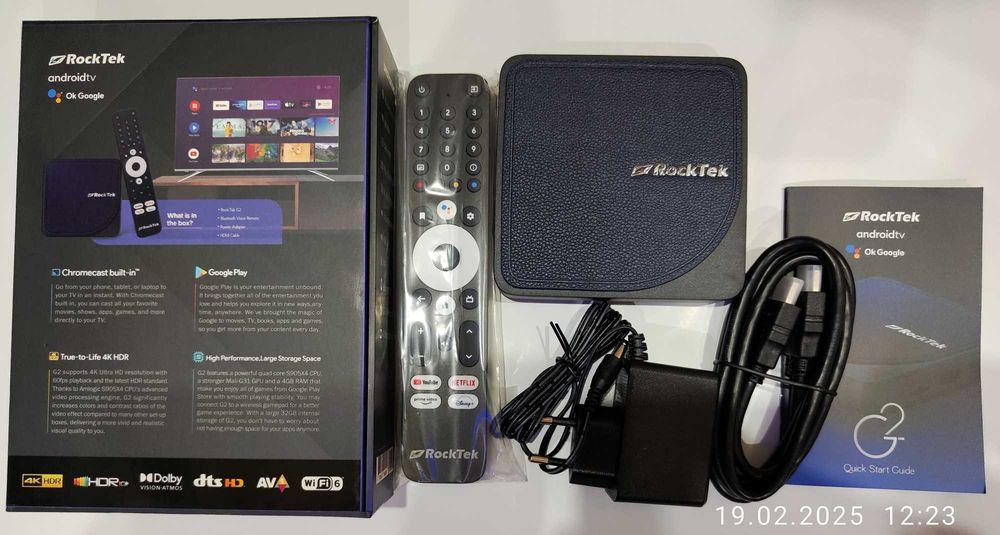 Rock Tek tv box 4/32 Amlogic S905X4-J
