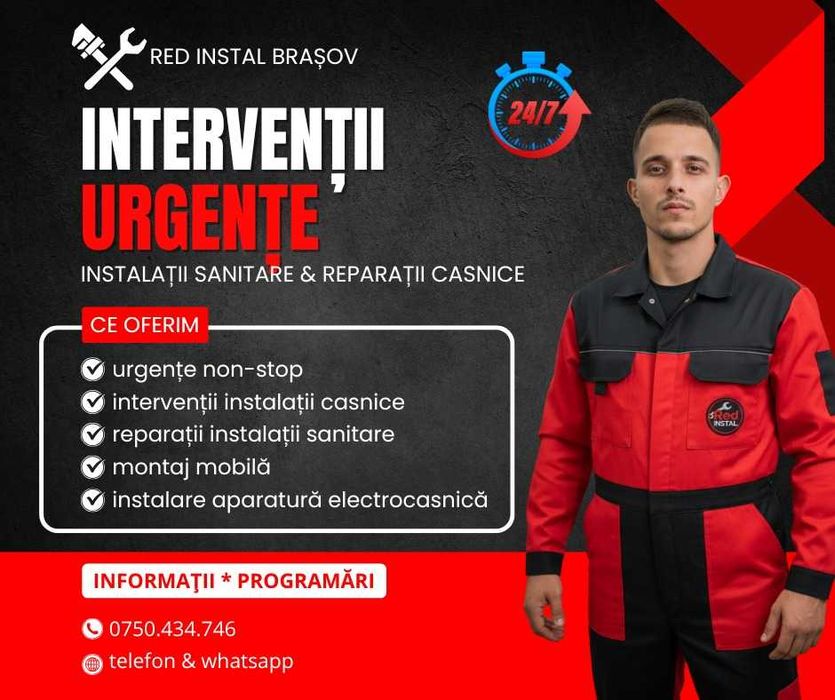 Instalator Sanitar Brașov - Urgențe și Reparații 24/7