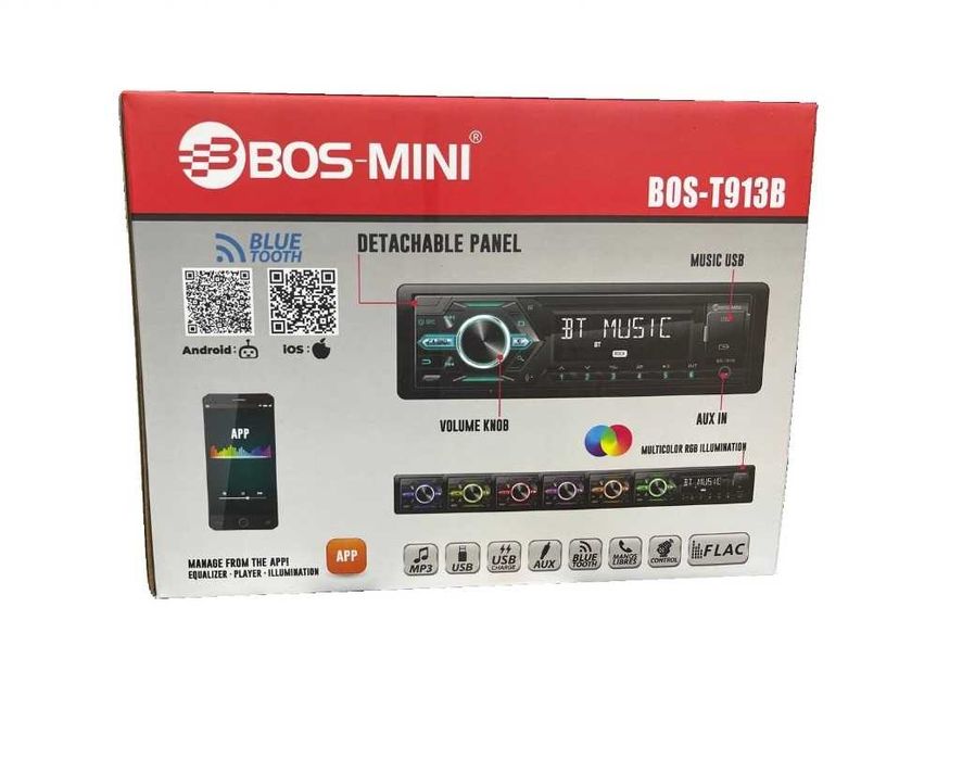 Автомагнитола автозвук BOS-MINI BOS-T913B