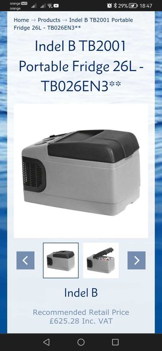 Lada frigorifica auto 26L compresor Indel B TB2001 12/24V +7° la -16°C