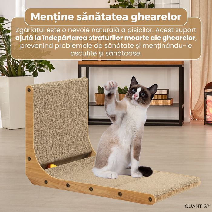 Panou dezgariat pentru pisici interactiva,ECO,durabil si tabil