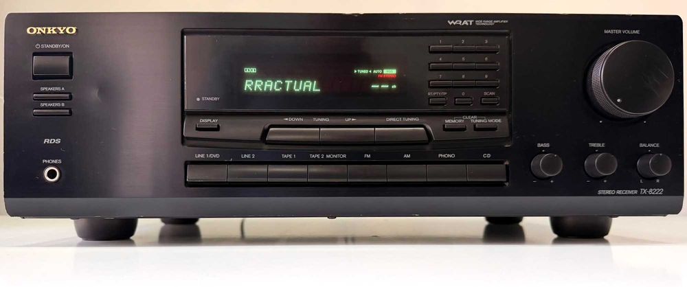 Amplifiator Stereo Onkyo TX-8222 WRAT Phono MM RDS Borne aurite 4 Boxe