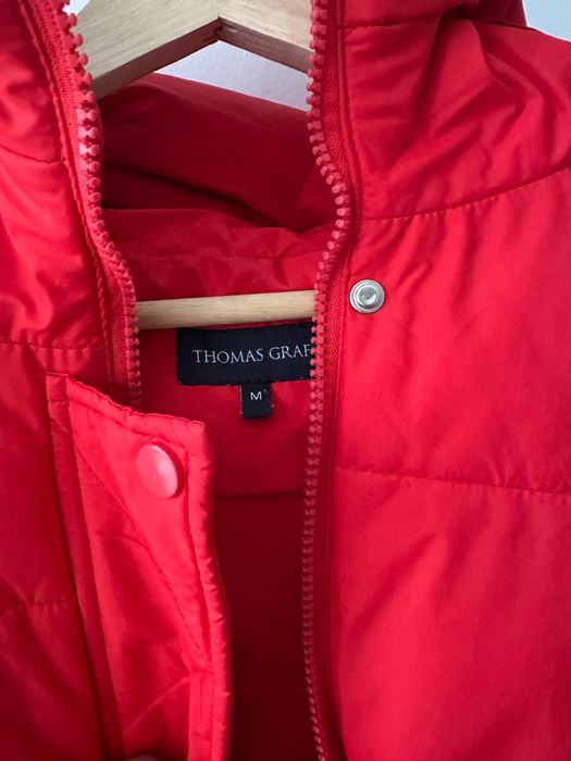 Куртка теплая красная