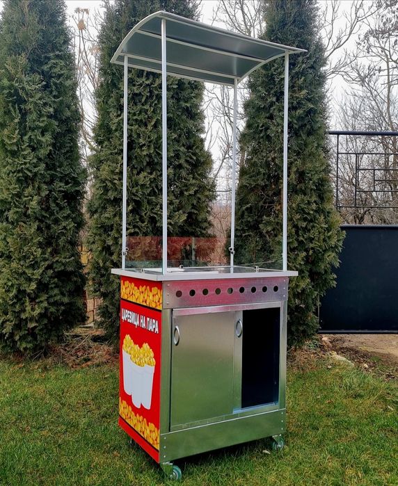 Количка за царевица на пара