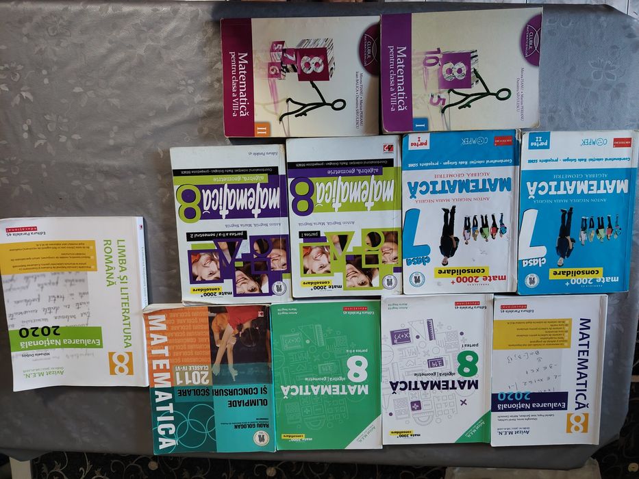 Vând culegeri pt. Evaluare Națională  a VIII-a și Bacalaureat