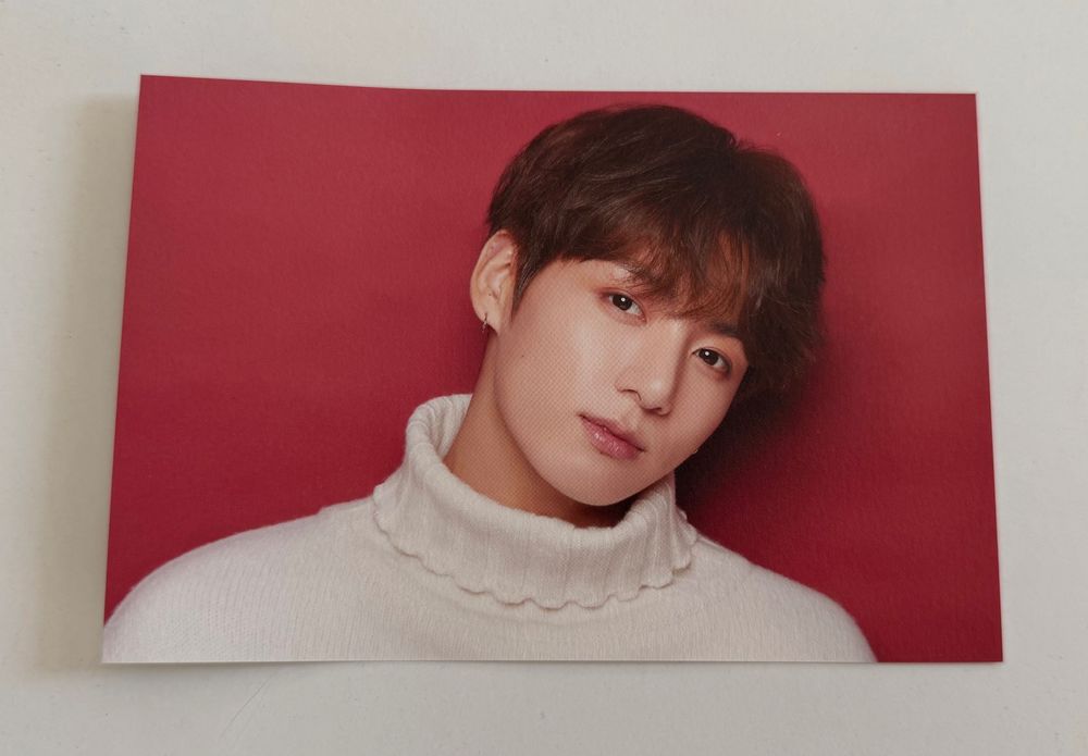 BTS Bts Jungkook Shibuya 109 Xmas Limited Edition 2017 Postcard