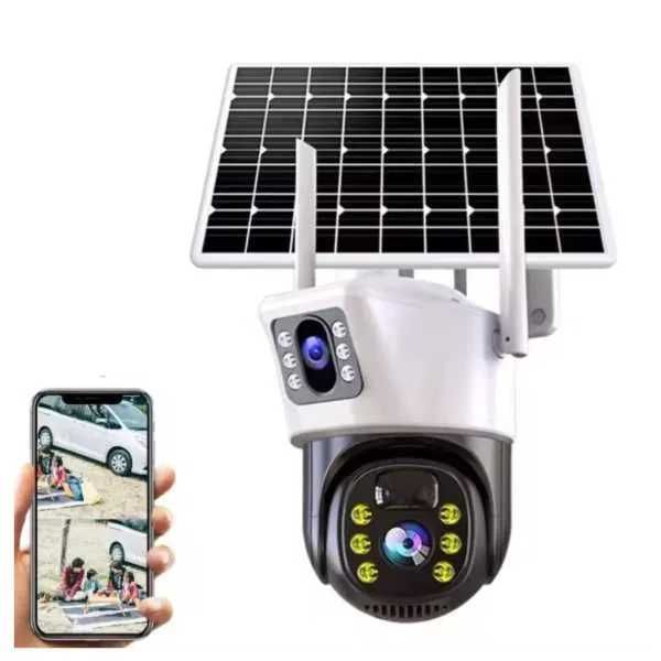 Camera smart IP lentila duala WIFI Camera IR Alarma miscare microfon