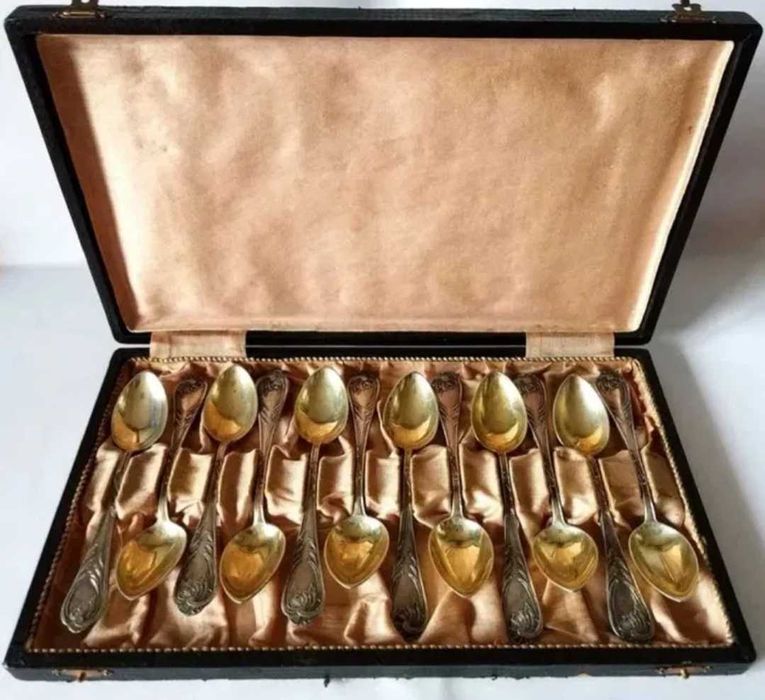 Set 12 lingurite argint masiv romania