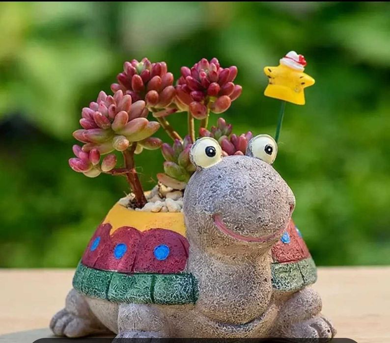 Figurina din ipsos Broscuta-Ghiveci - Saptamana Verde