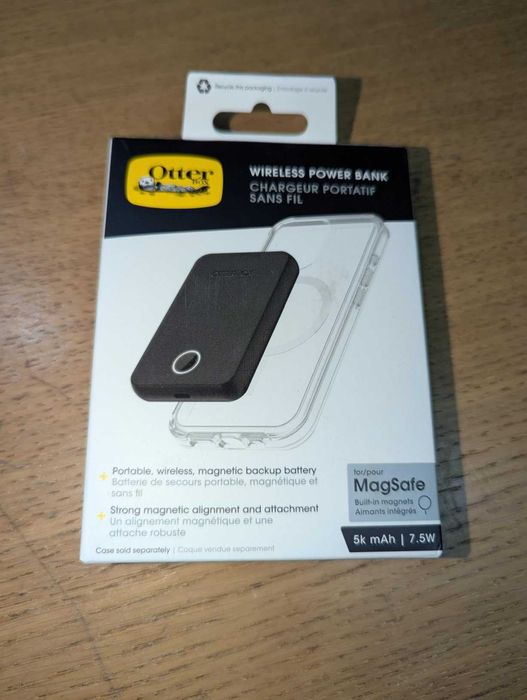 Безжична външна батерия OtterBox за MagSafe, 5000 mAh, черна