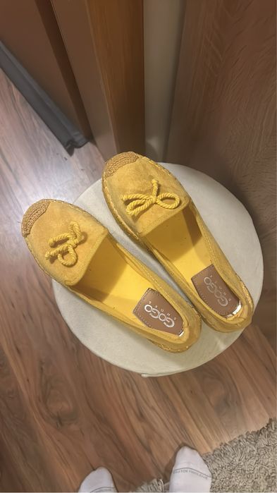 Жълти еспадрили/мокасини 38