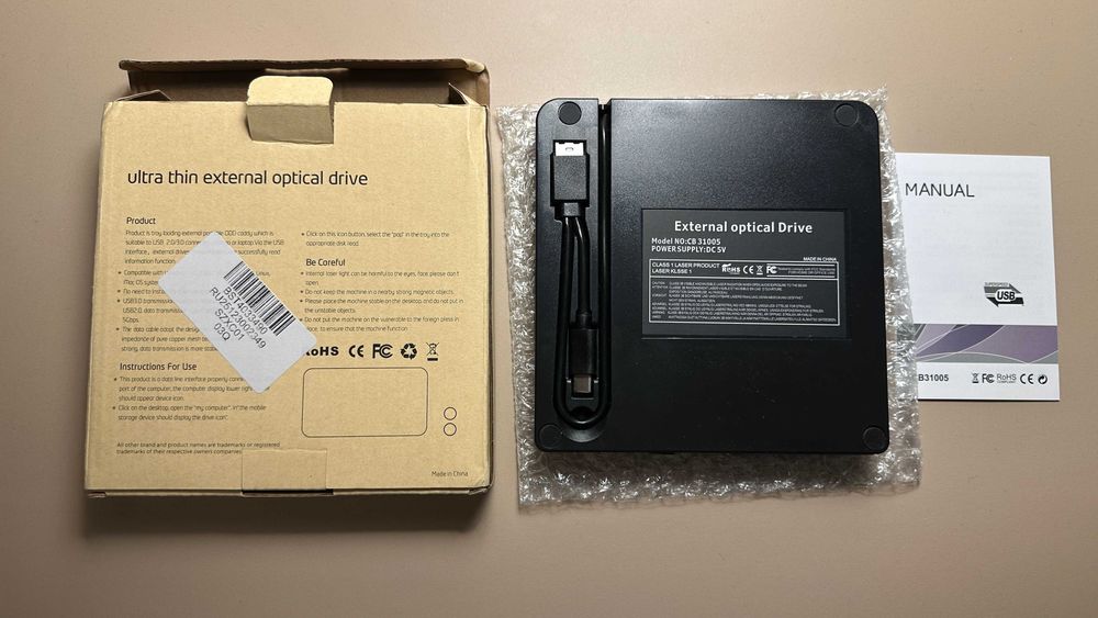 Unitate externă CD/DVD-RW, Slim