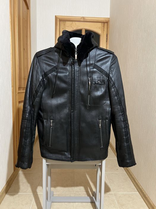 Настоящая кожаная мужская куртка. Турция