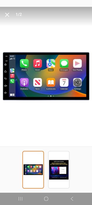 7 inch carplay android 2gb ram 32 ssd, DSP sound. Nou