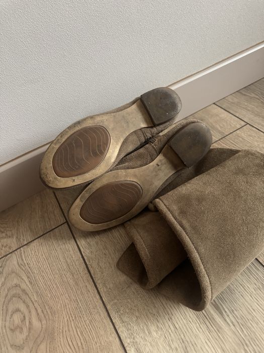 Сапоги бежевые весенне осенние