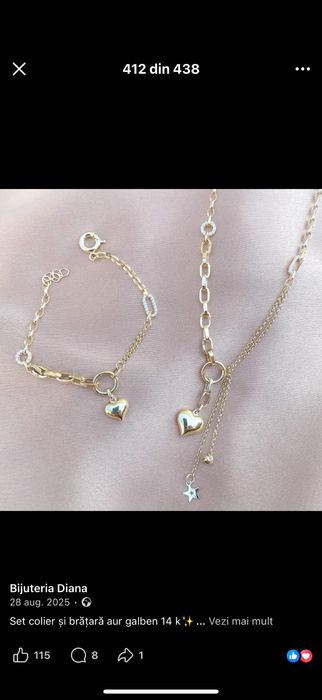 Colier din aur galben 14k /7.98g