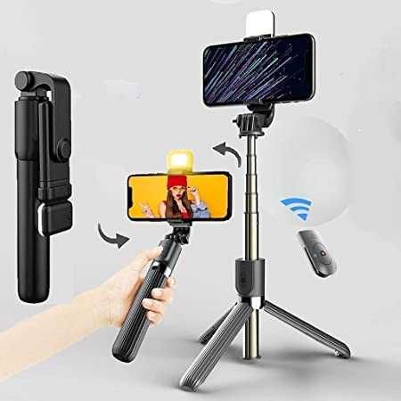 Най-нов селфи стик с LED запълваща светлина