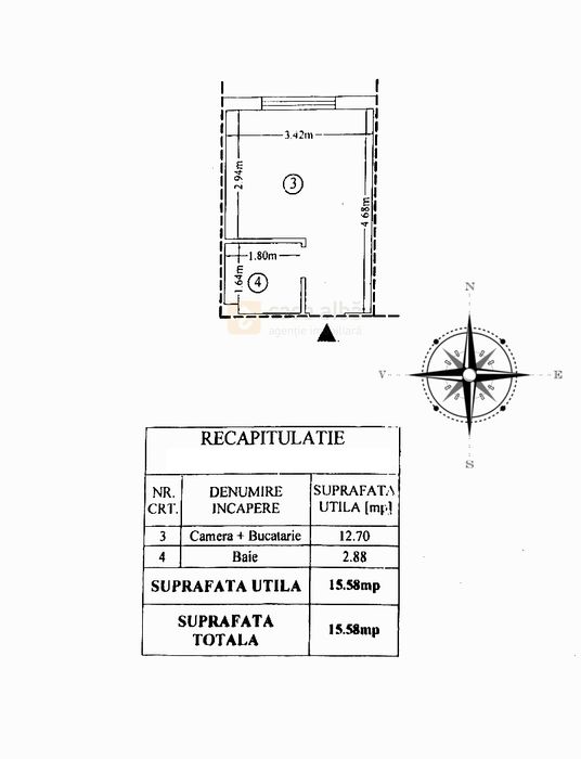 Frumoasa - bd. Poitiers, garsoniera renovata complet, bloc cu lift, LIBERA