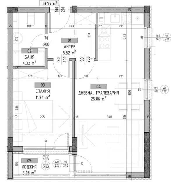 Продава се Двустаен апартамент в София, Малинова долина - 72 кв.м за 1806 €/кв.м - Снимка #2