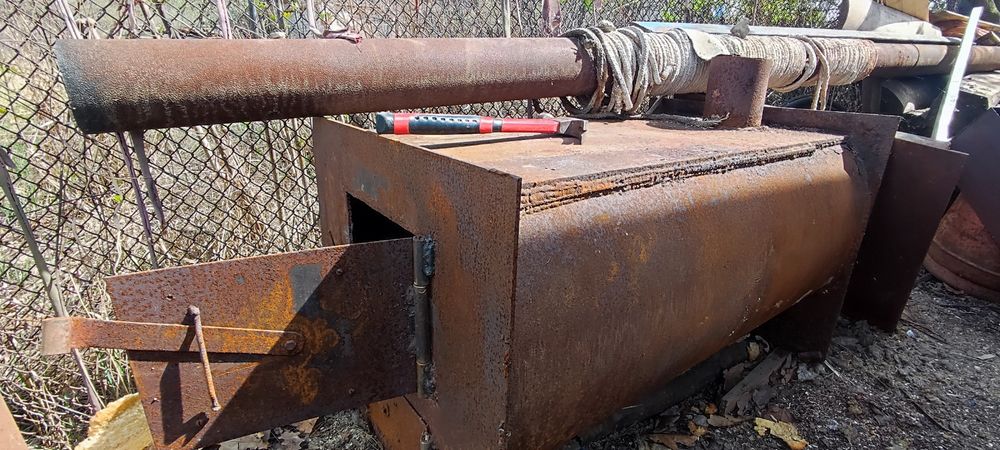 Печь для бани с баком