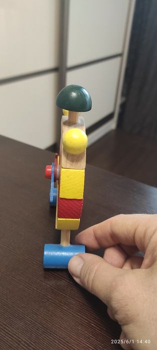 Часы детские деревянные