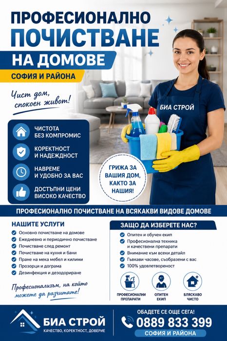 Почистване София