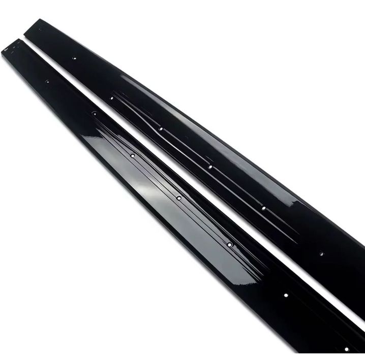 Prelungire praguri compatibil Audi A7 Sportback 2010-2018 negru lucios