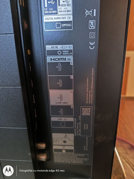 Sony Bravia ecran spart