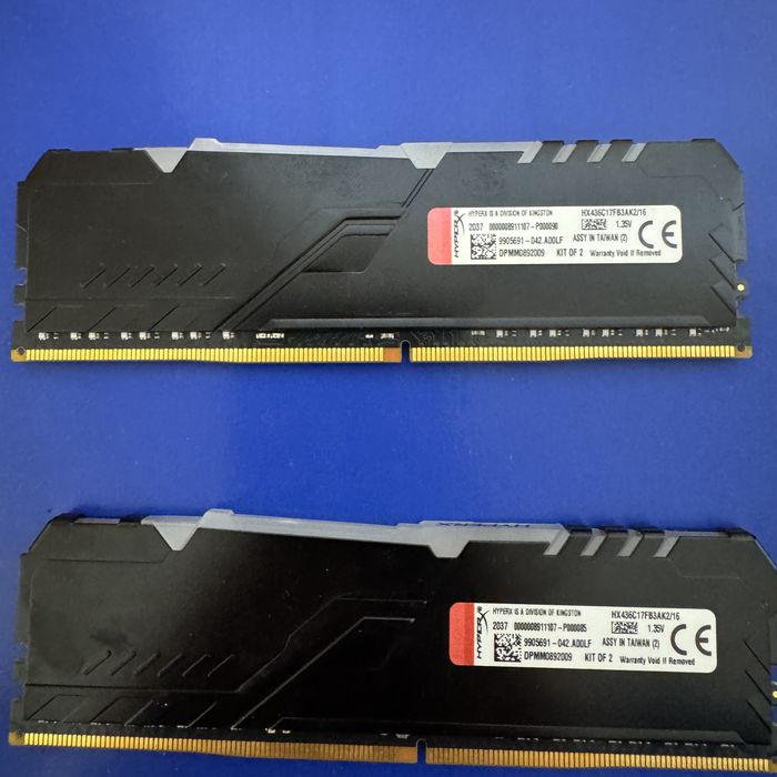 Kit 16GB RAM DDR4 3600MHz HyperX Fury RGB Dual Channel (2x8GB) CL16