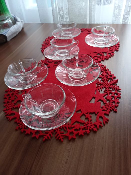 Set de cești din sticla termorezistenta ( yena)