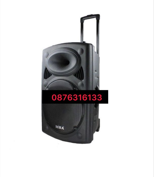 15" караоке тонколона Mba F-15, Bluetooth,2 безжич. микрофон, ра