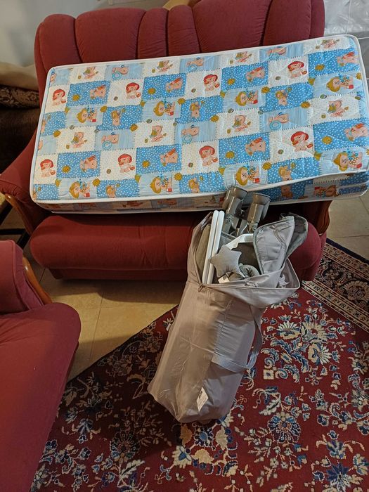 Детска сгаваема кошара + матрак LORELLI