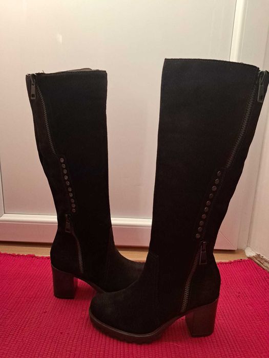 Cizme de dama, piele, Marco Tozzi