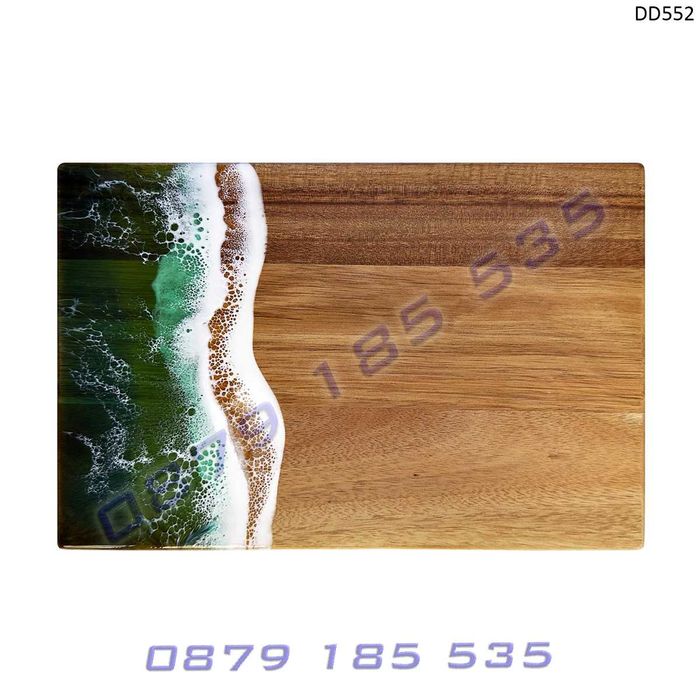 Кухненска дъска епоксидна смола Морски залив акациево дърво море