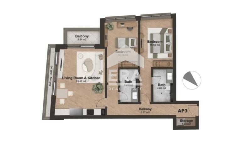 Продава се Тристаен апартамент в София, Лозенец - 114 кв.м за 1624 €/кв.м - Снимка #7