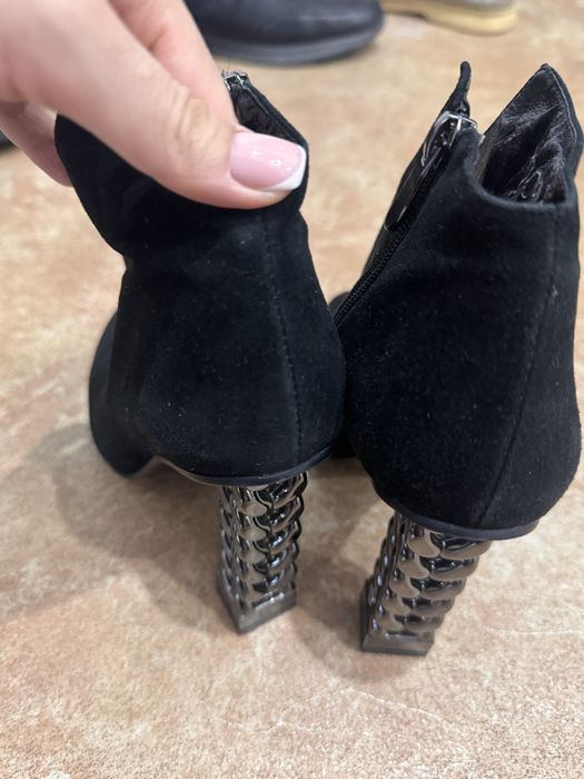 ботильоны замша натуральная