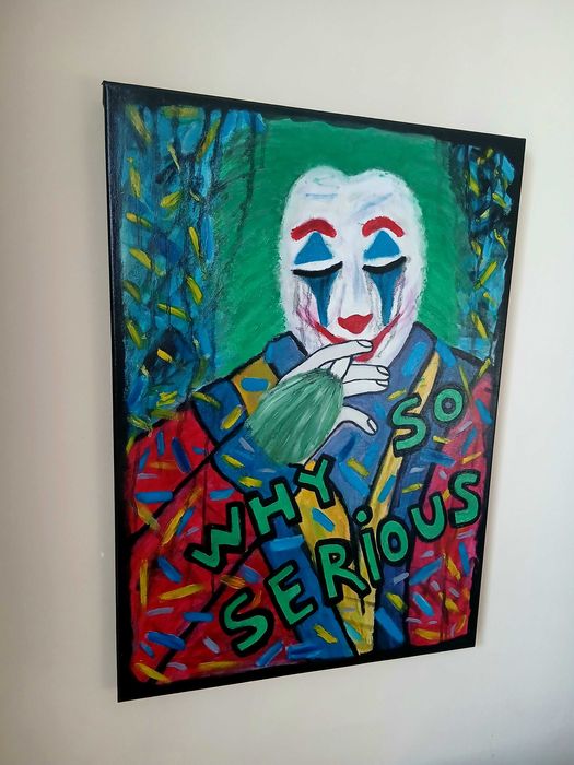 Картина Джокера (The Joker), маслени бои