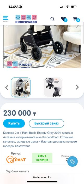 Коляска Rant energy 2 в 1