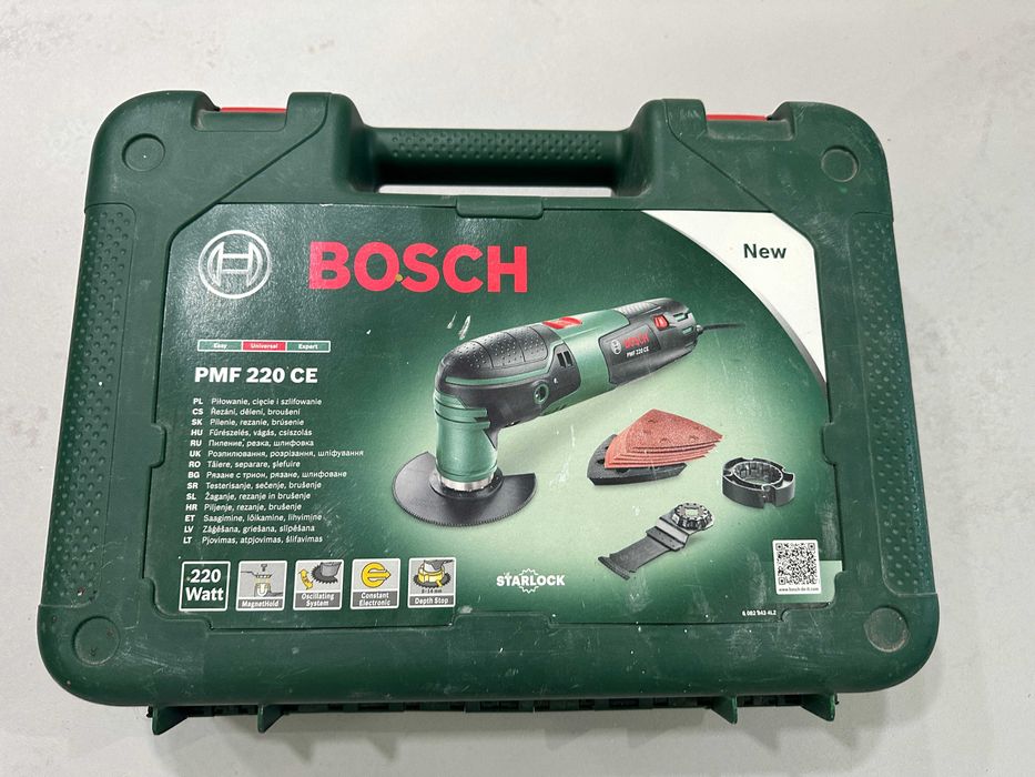 Bosch PMF 220 CE Starlock cu valiza si accesorii - multifunctionala oscilanta 220W