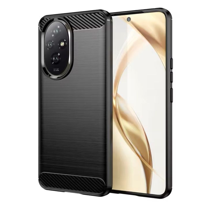 Honor 200/200 Lite/200 PRO Husa Silicon Carbon Brush Neagra