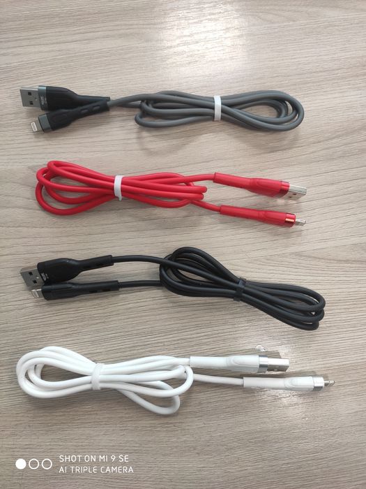 Кабели зарядки Type-C, усиленные силиконовые